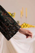 Cross Hatch 3Pc Embroidered Lawn Dress - Full Look | MEHRAAH