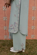 Basil 3Pc Embroidered Lawn Dress - Full Look | MEHRAAH