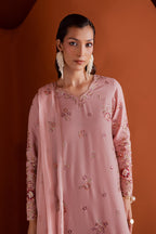 Tea Zunaisha 3Pc Embroidered Lawn Dress - Embroidery Detail | MEHRAAH