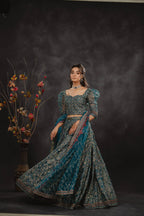 Serene Drape Lehenga Kurti - Lifestyle Shot | MEHRAAH