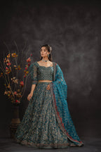 Serene Drape Lehenga Kurti - Full Look | MEHRAAH