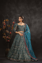 Serene Drape Lehenga Kurti - Front View | MEHRAAH