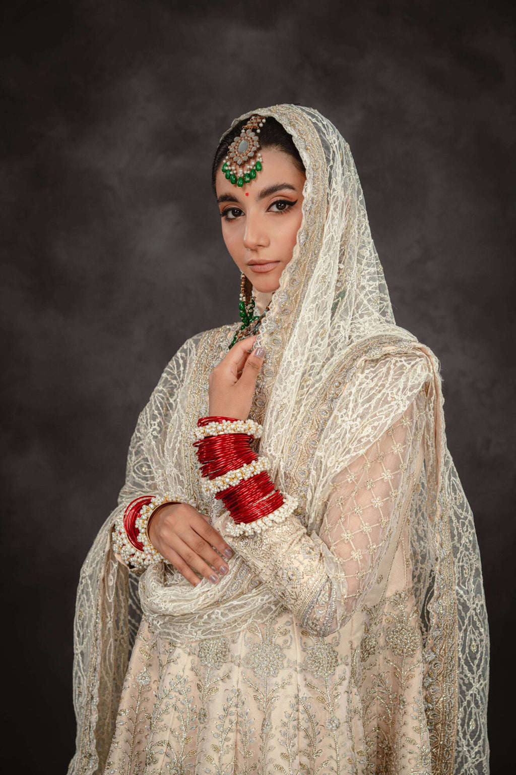 Majestic Aura Maxi - Embroidery Detail | MEHRAAH